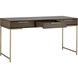 Rebel 59.25 X 23.75 inch Gold / Raw Umber Desk